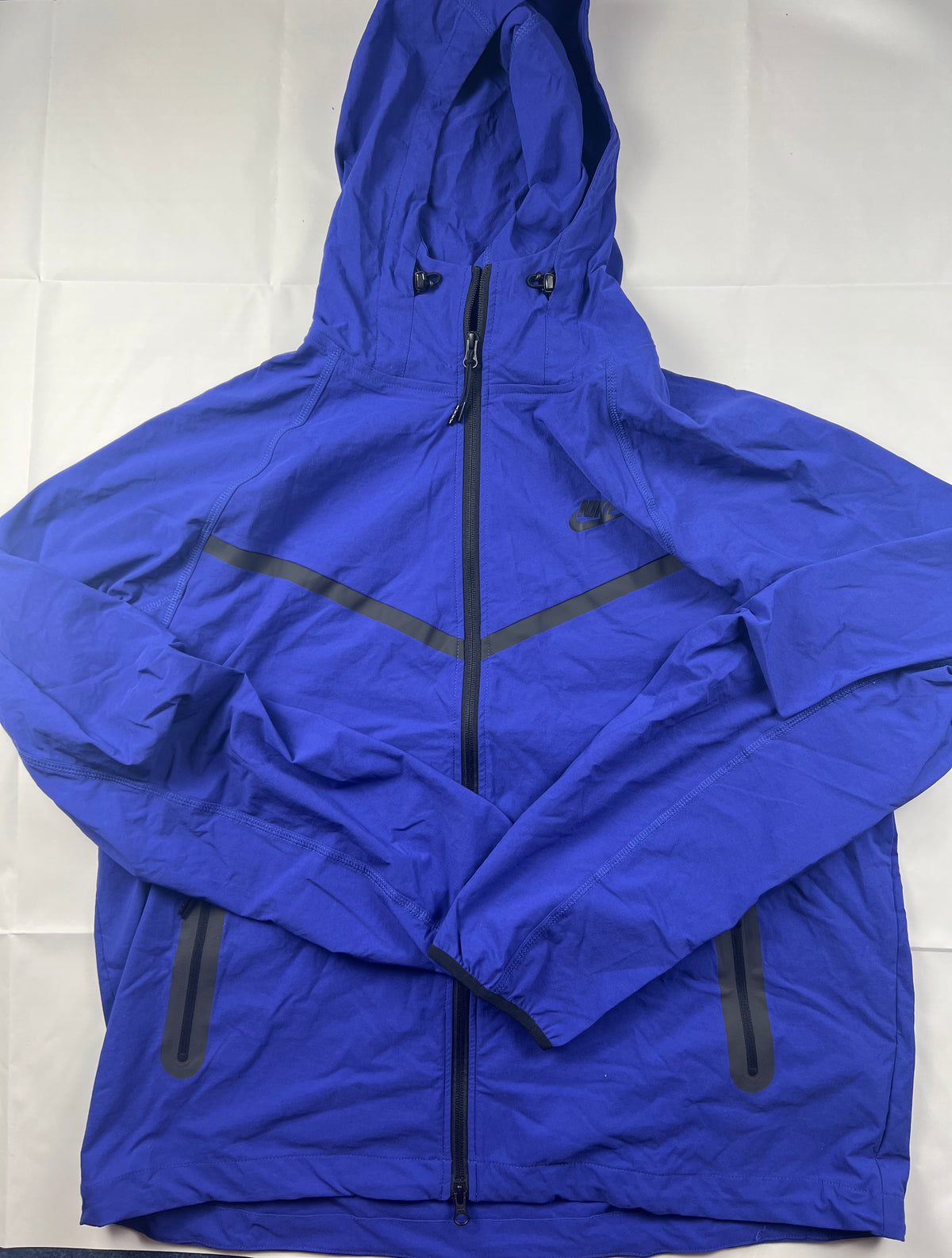 Nike Tech Fleece Woven Full-Zip Hoodie "Royal Blue" – Brand New with Tags