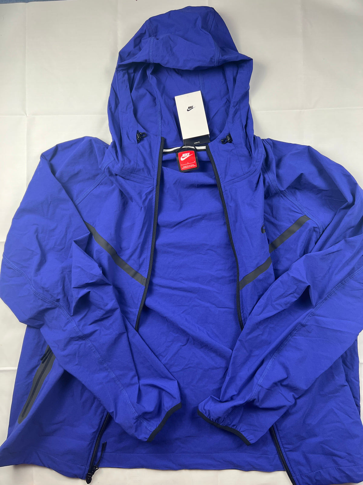 Nike Tech Fleece Woven Full-Zip Hoodie "Royal Blue" – Brand New with Tags