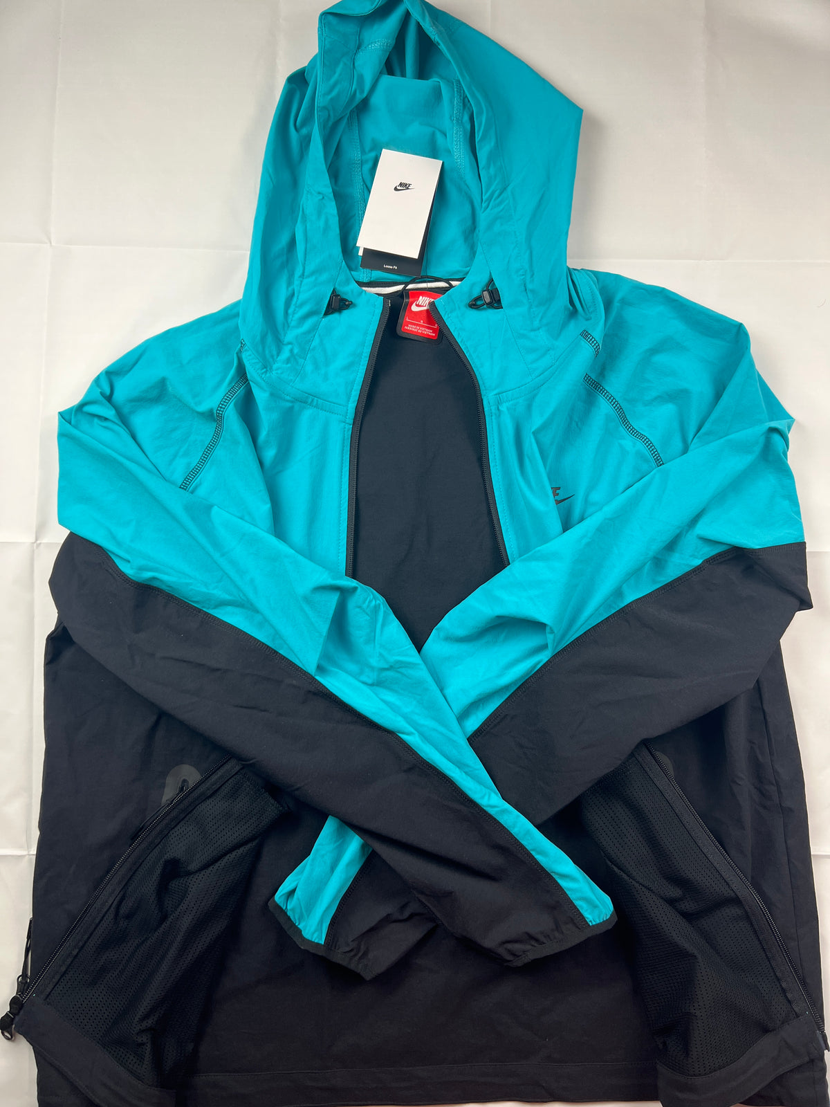 Nike Tech Fleece Woven Full-Zip Hoodie "Aquarius Blue / Black" – Brand New with Tags